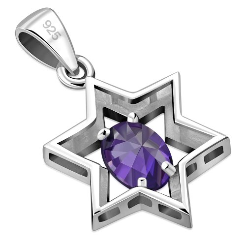 Magend David mit Amethyst